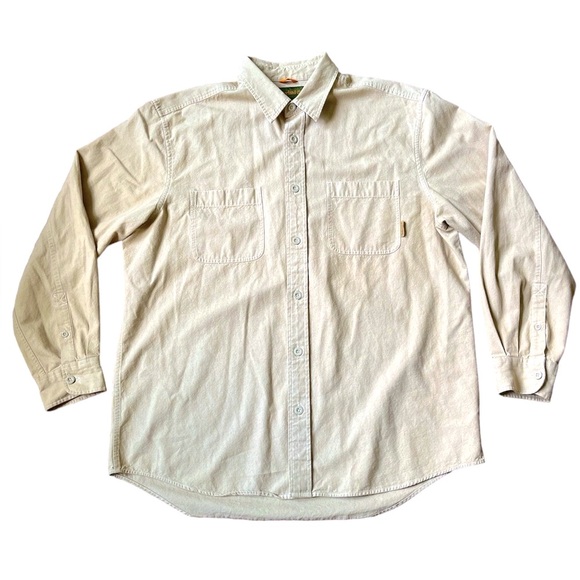 Timberland button up shirt canvas beige XL - Picture 1 of 13